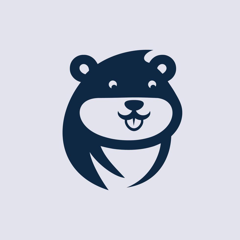 Distinctive Beaver, Logo Unique Flair vector