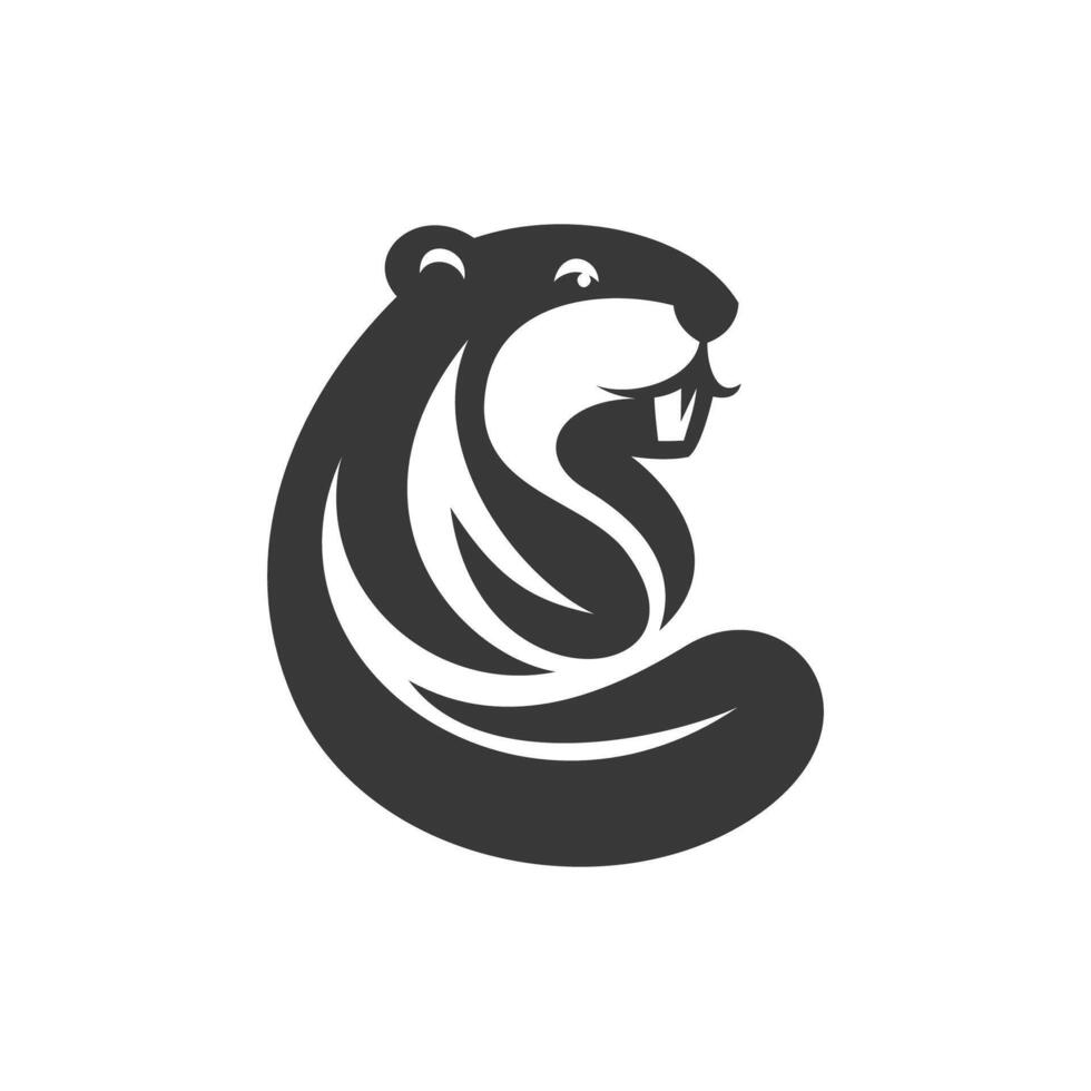 Playful Beaver, Logo Fun Showcase vector