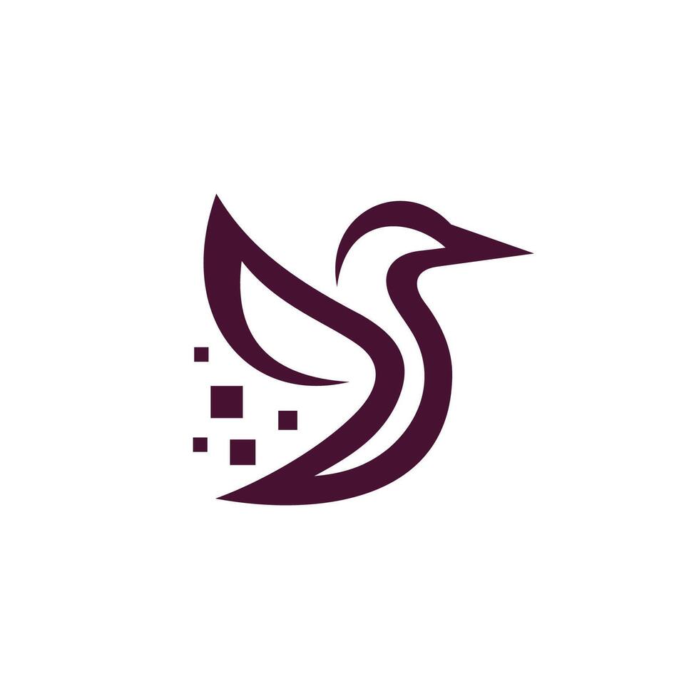 Customizable Bird Logo For Startups vector