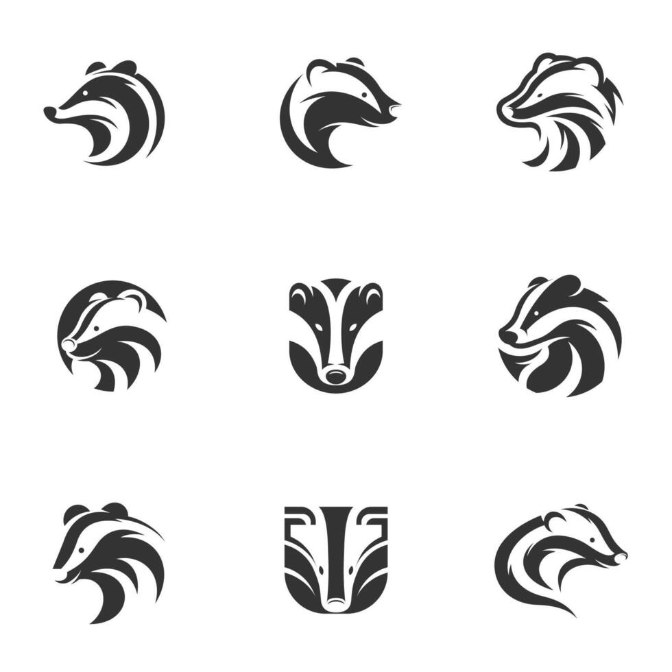 Sleek Badger, Logo Design Elegance Collection vector