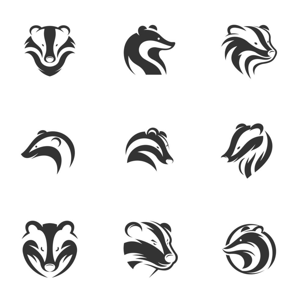 Playful Badger, Logo Joy Unlocked Collection vector