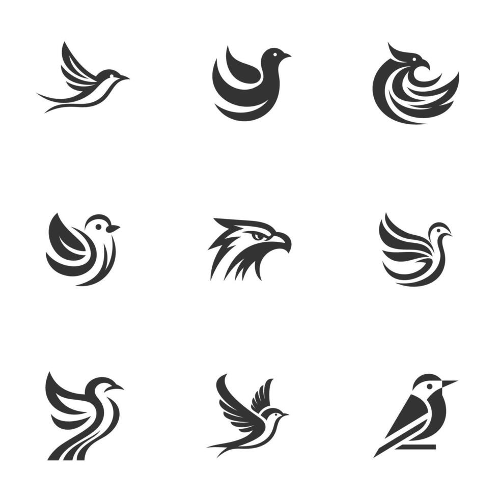 High-Quality Bird Logo Creations collection vector
