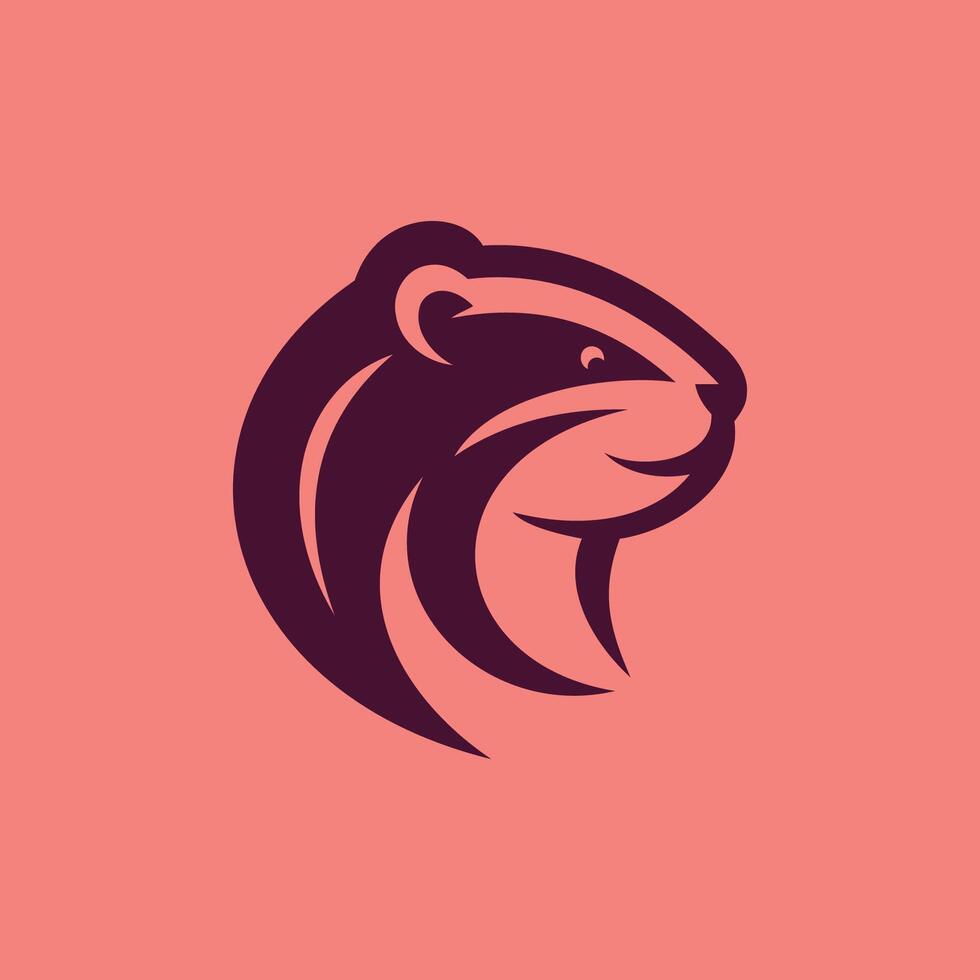Playful Beaver, Logo Fun Essence vector