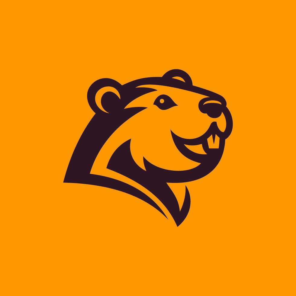 Gentle Beaver, Logo Calm Vibe vector