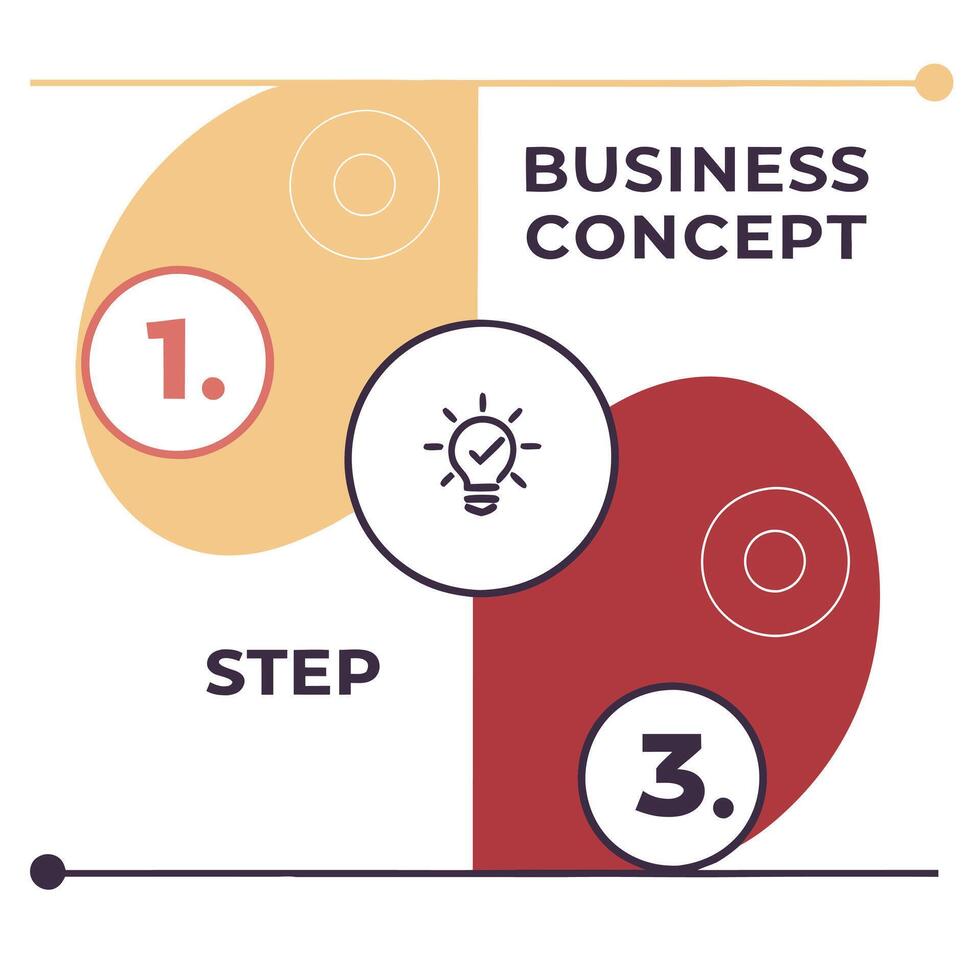 Five Steps Circular Infographic Diagram vector
