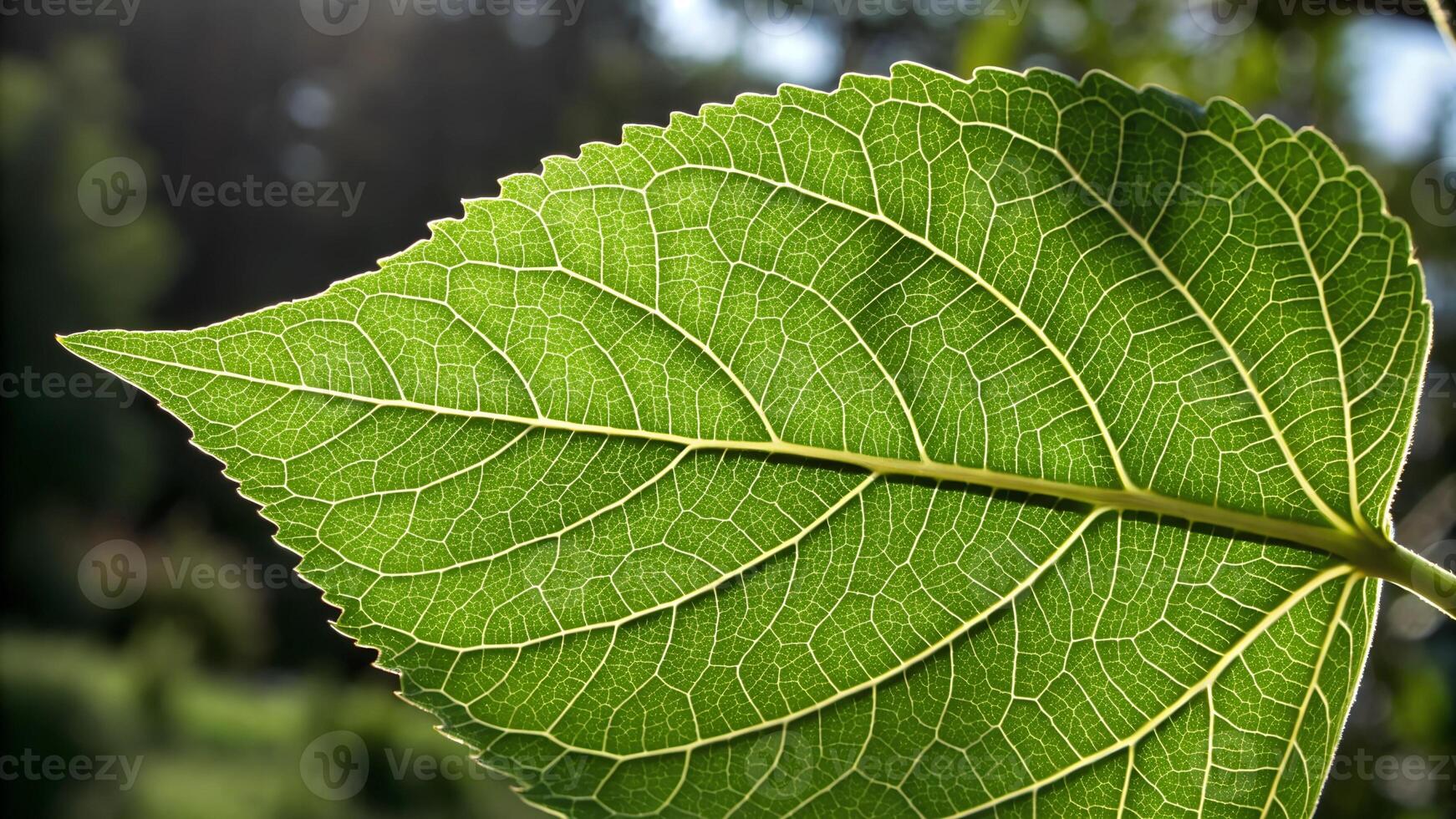 Leaf Vein Texture with Detailed Natural Patterns photo