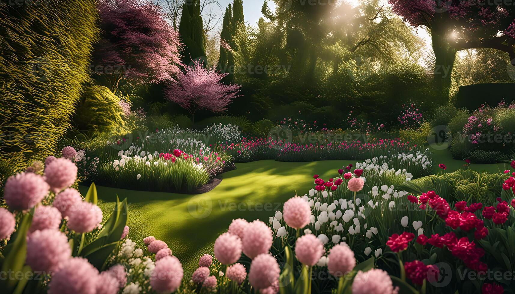 Sunlit Spring Garden photo