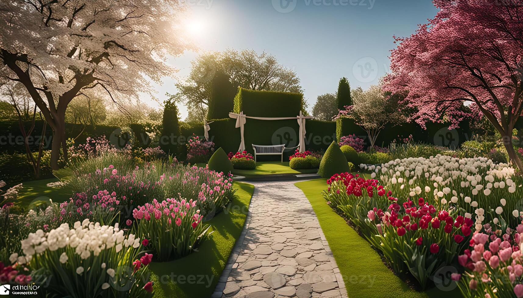 A Serene Spring Garden photo