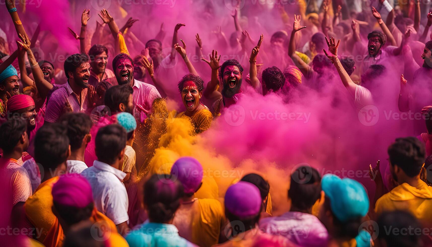 Holi Festival Celebration in India photo