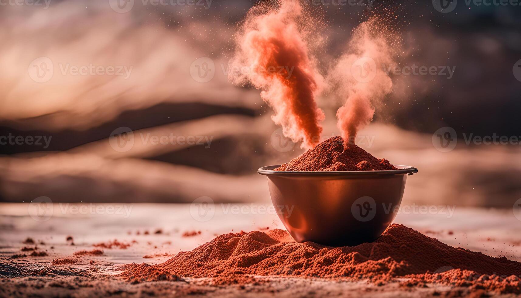 Red Powder Explosion photo