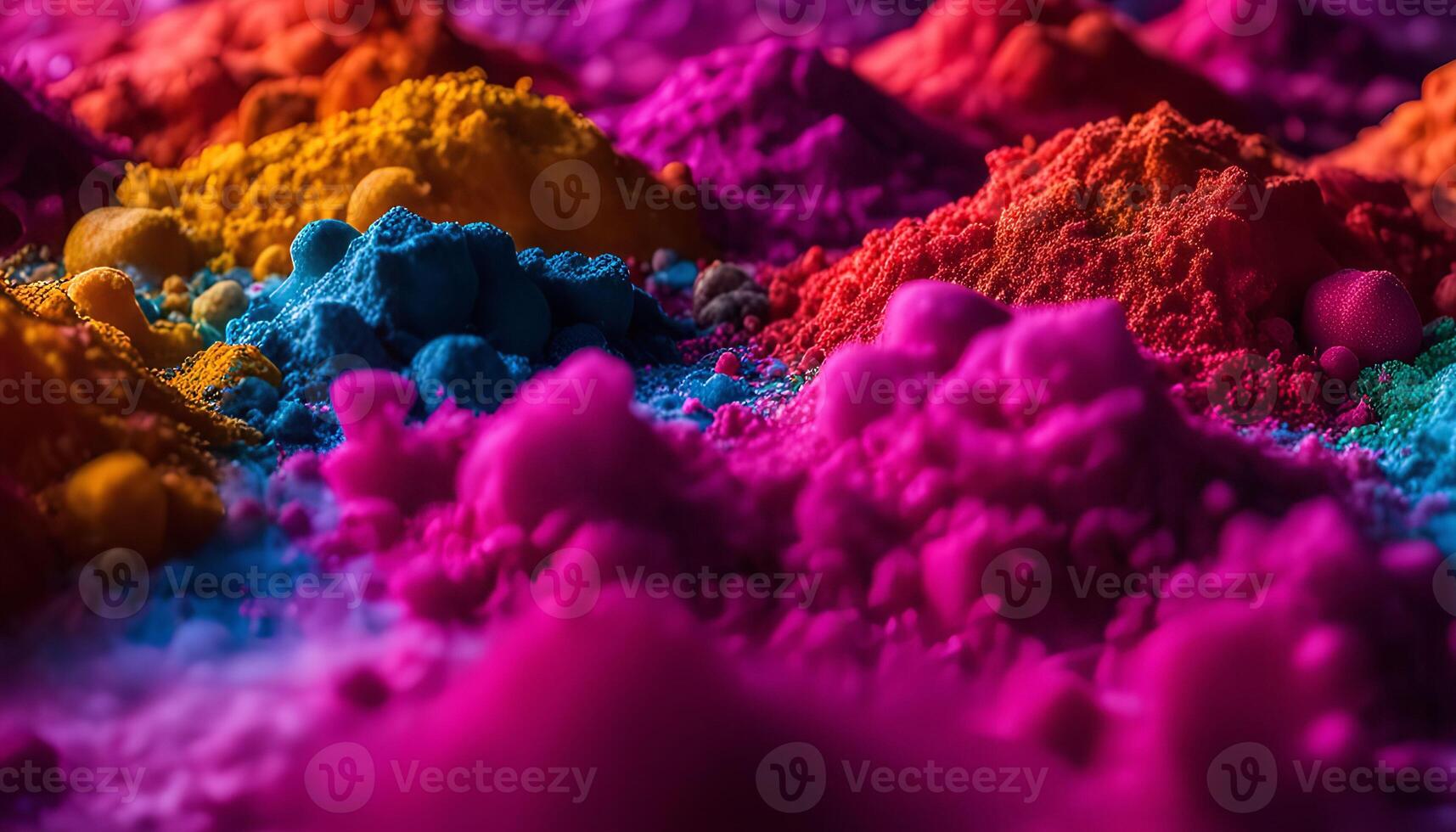 Vibrant Colors of Powdered Pigment photo