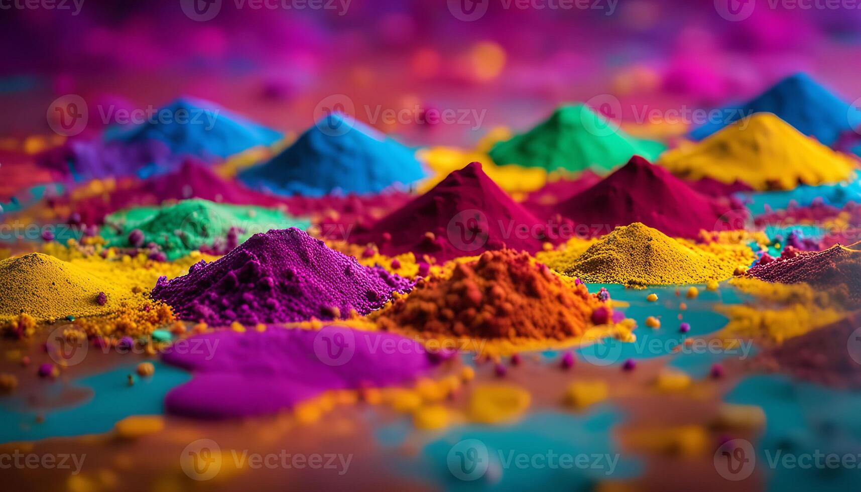 Vibrant Colors of Holi Festival photo
