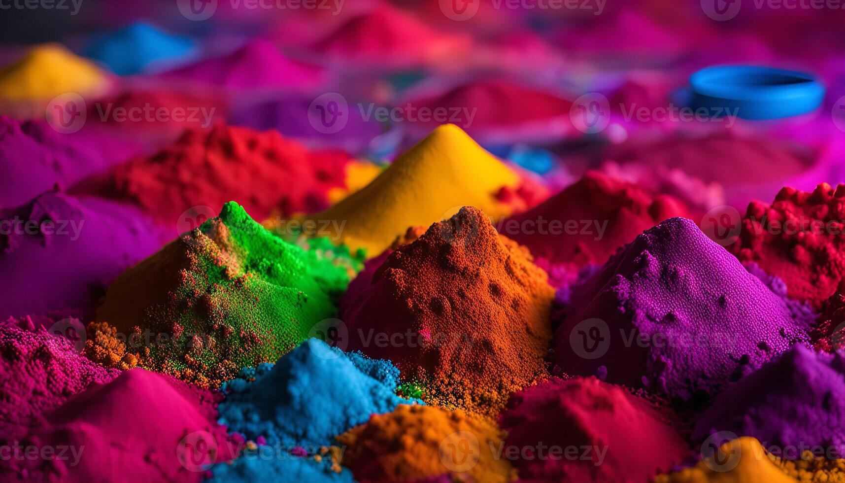 Vibrant Colors of Holi Festival photo