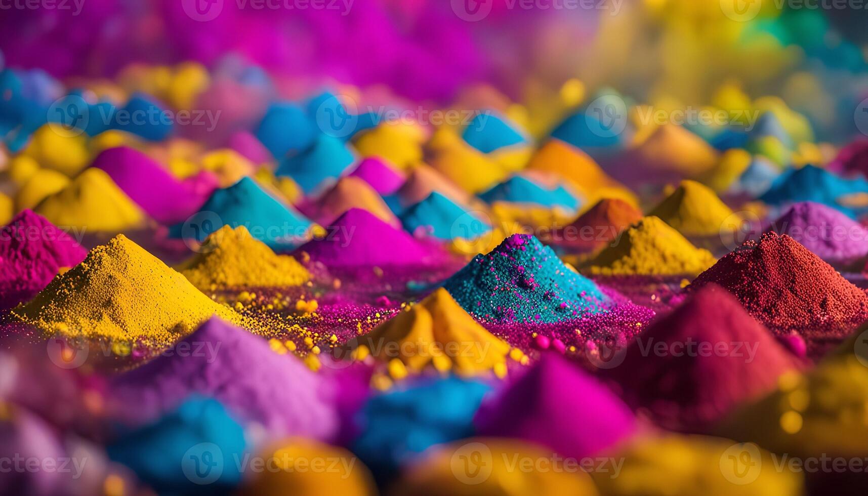 Colorful Powder Pigment Pile photo