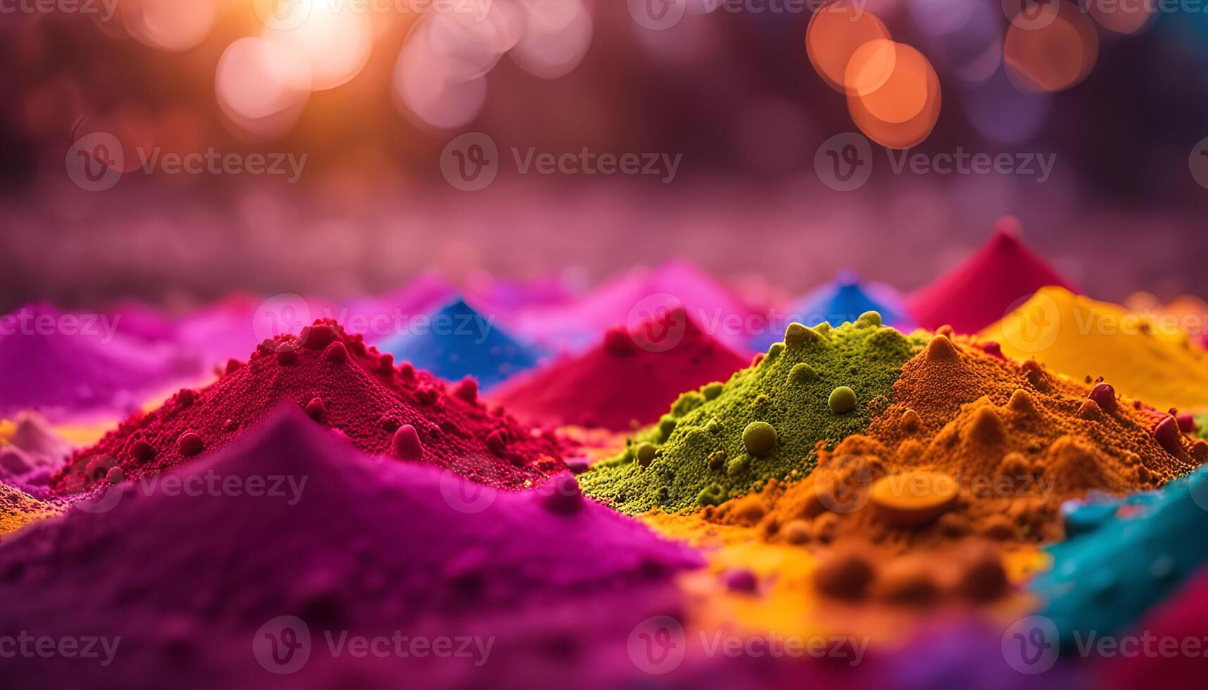 Vibrant Colors of Holi Festival photo