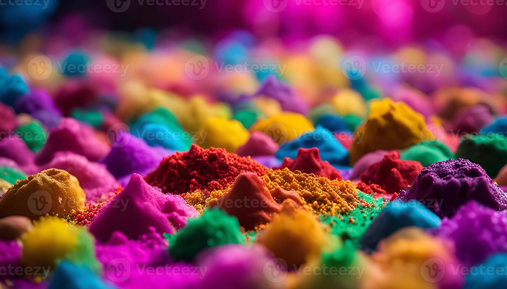 Vibrant Colors of Holi Festival photo