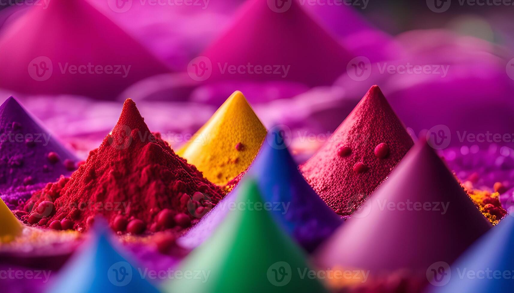Colorful Powder Holi Festival Celebration photo