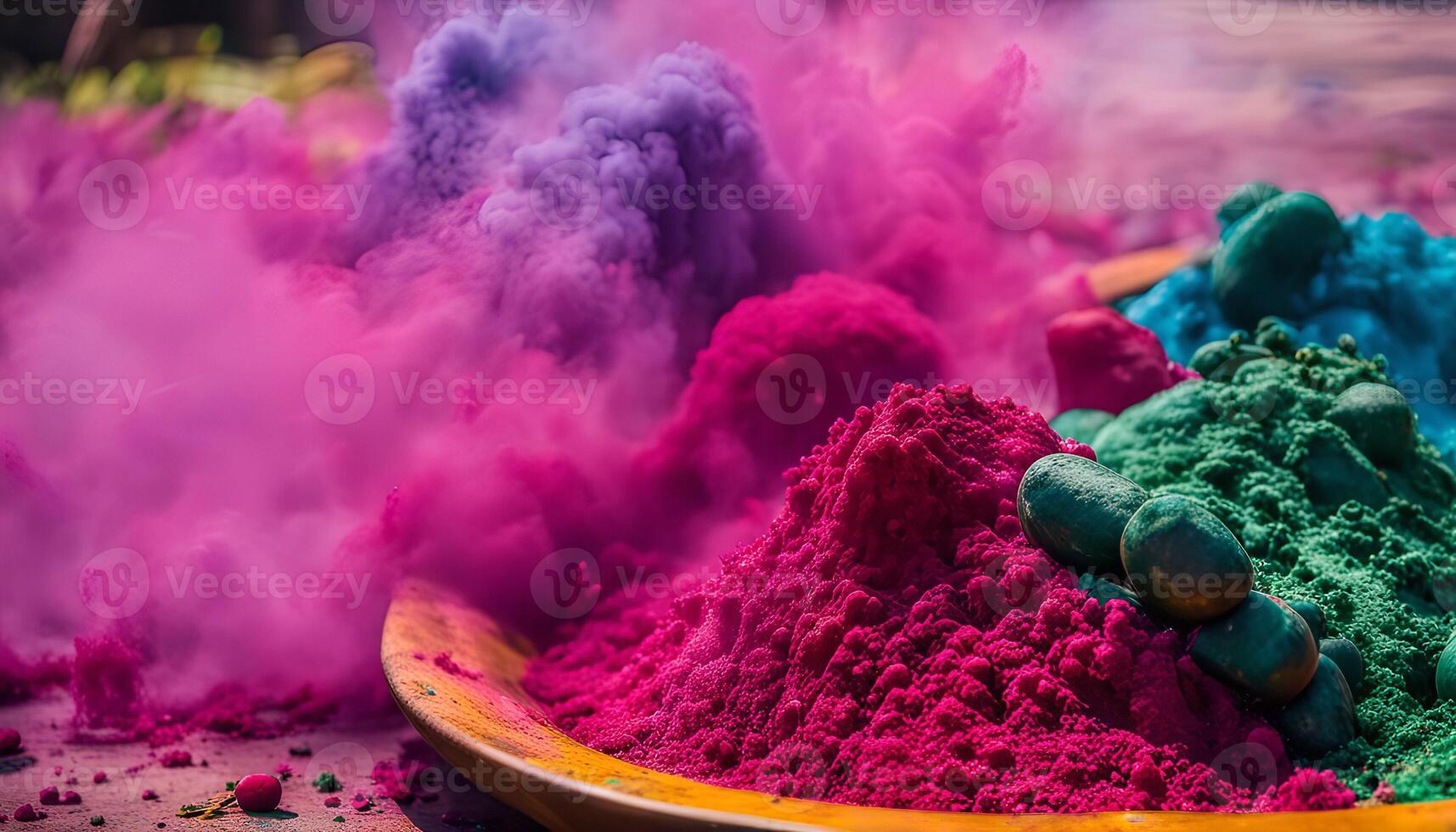 Vibrant Colors of Holi Festival photo