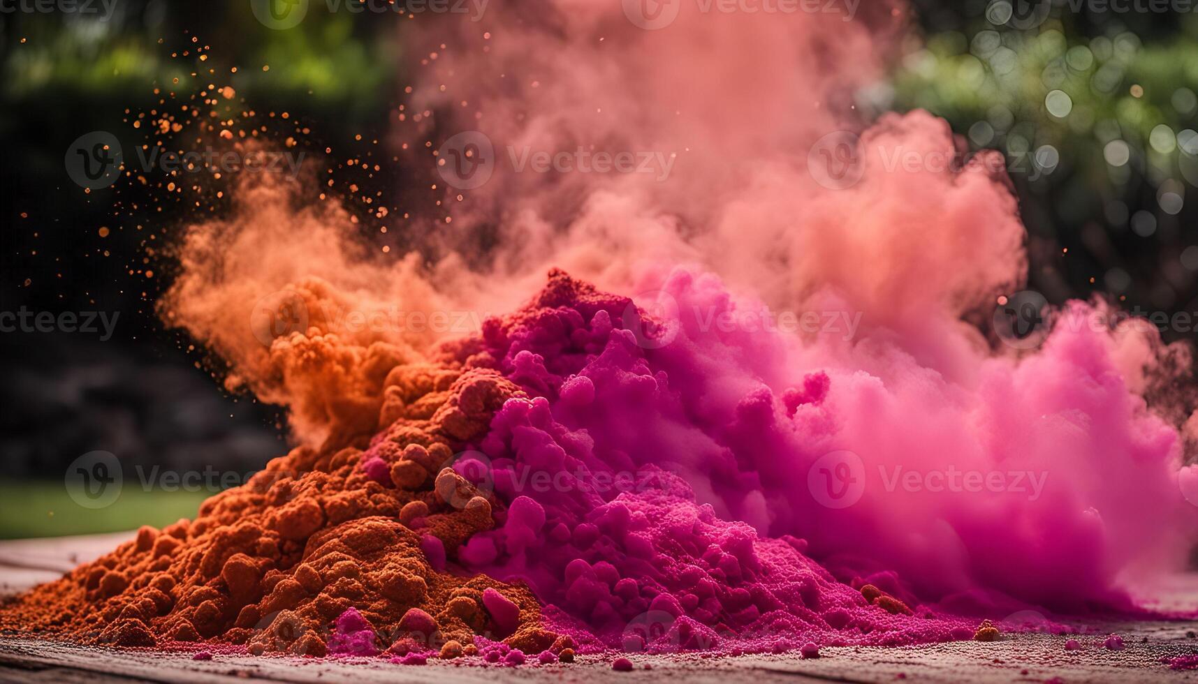Colorful Powder Explosion photo