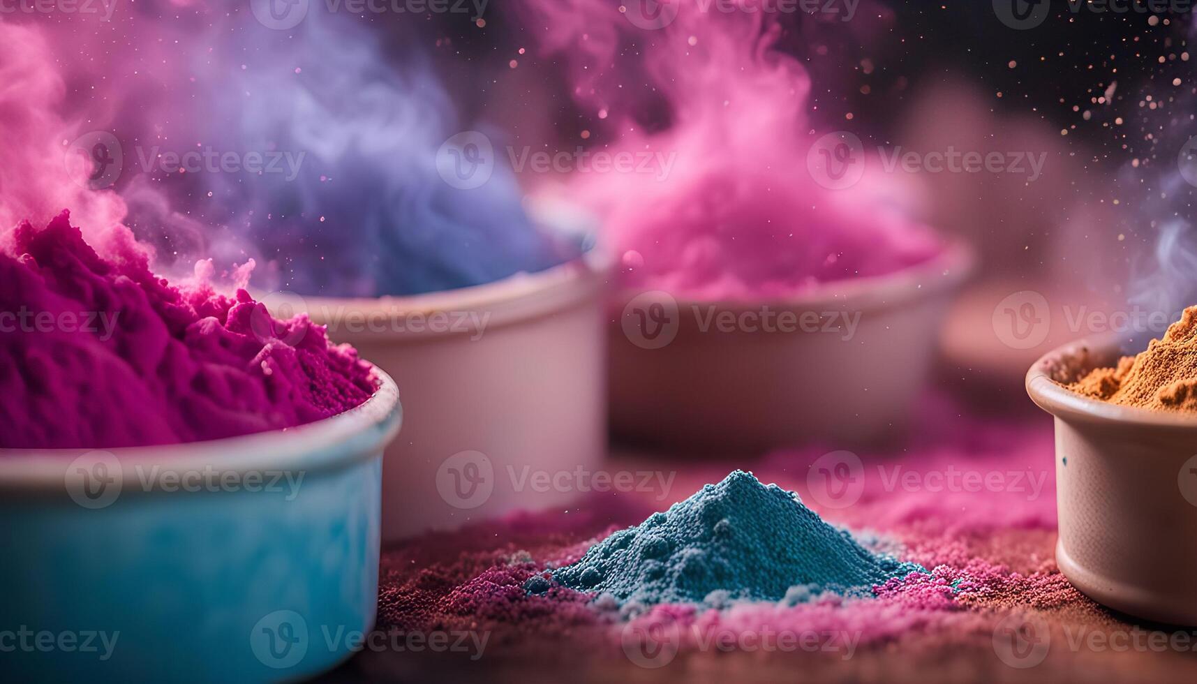 Vibrant Holi Colors photo