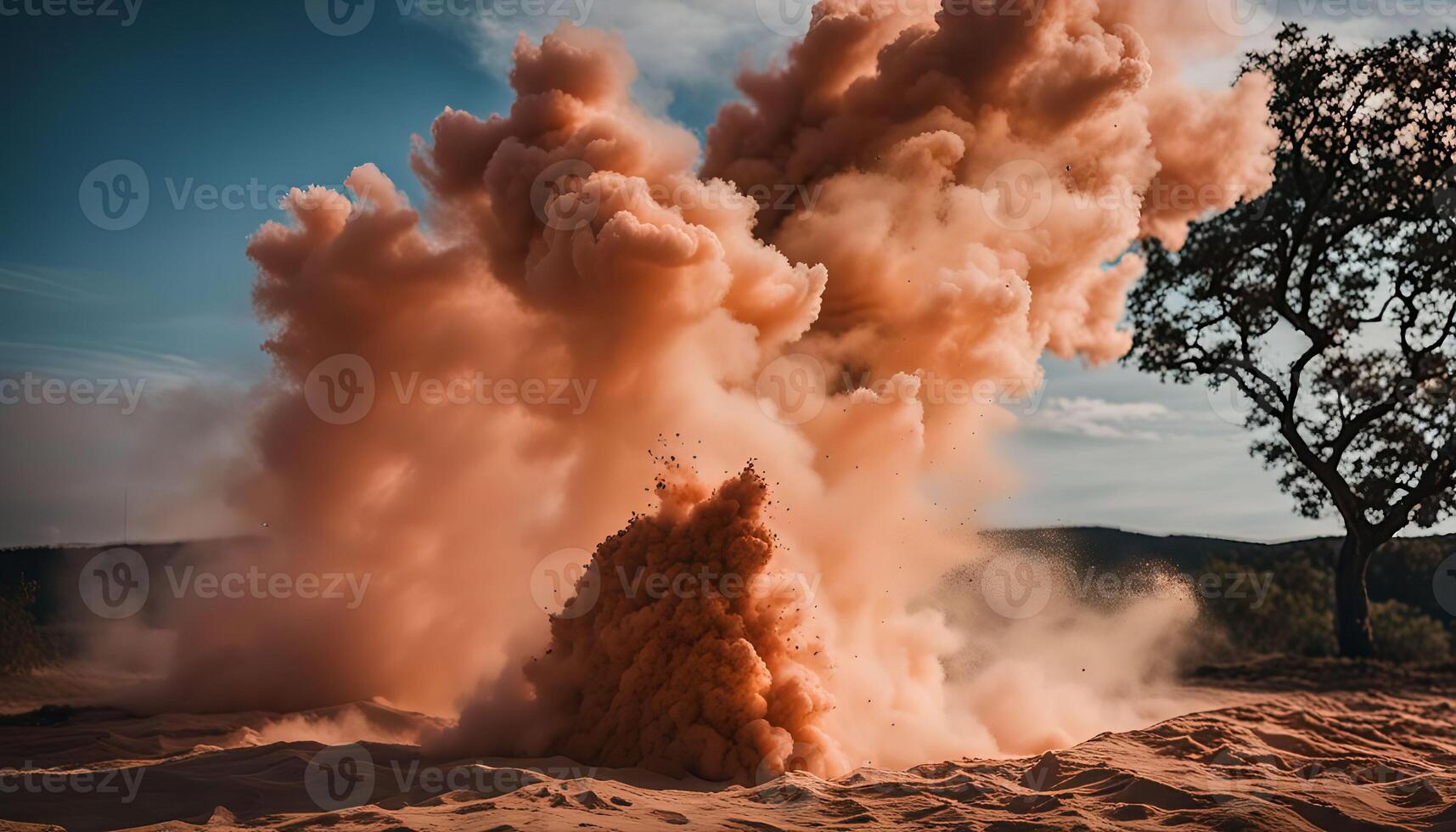 Dusty Explosion sand photo