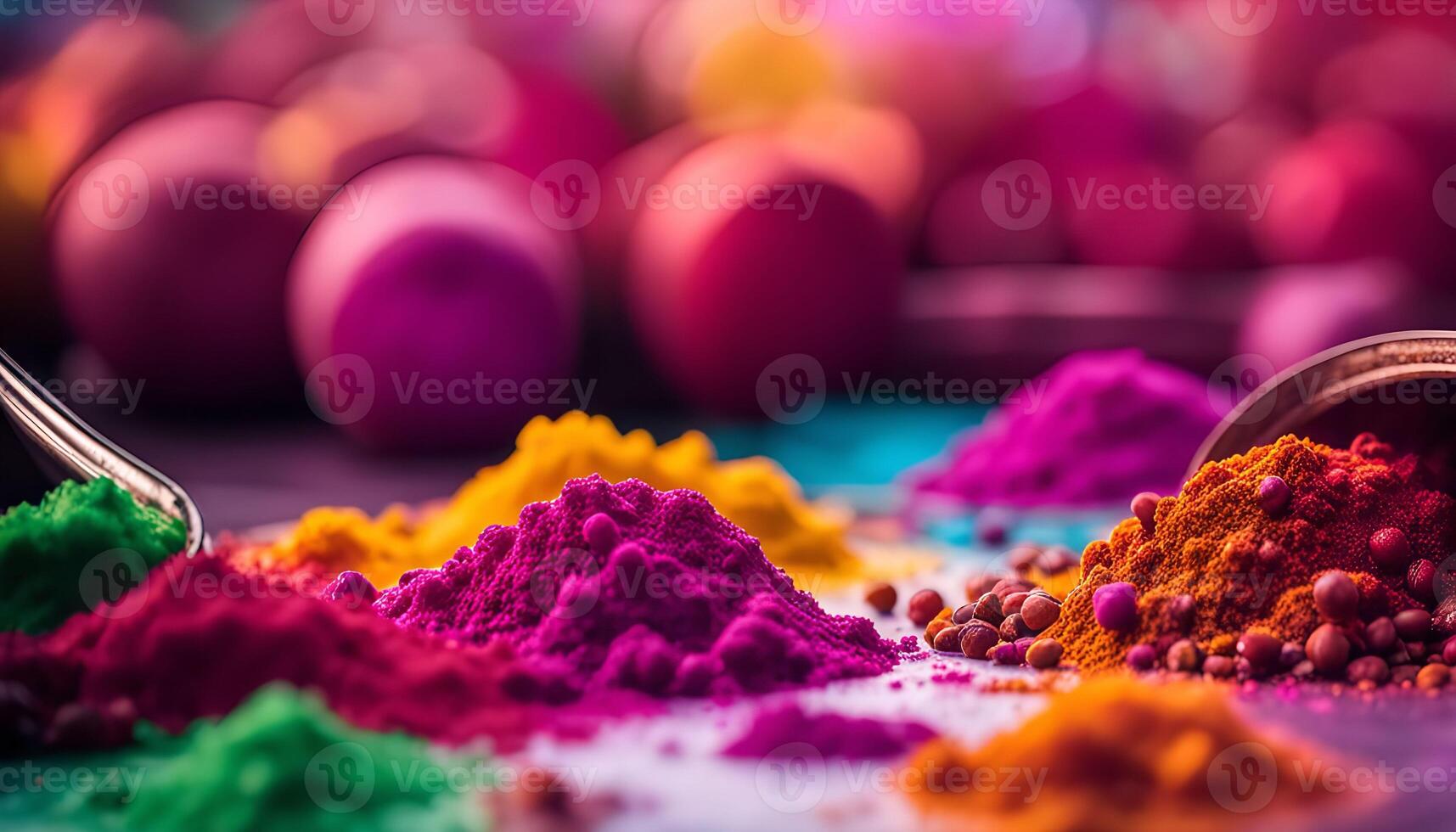 Vibrant Colors of Holi Festival photo
