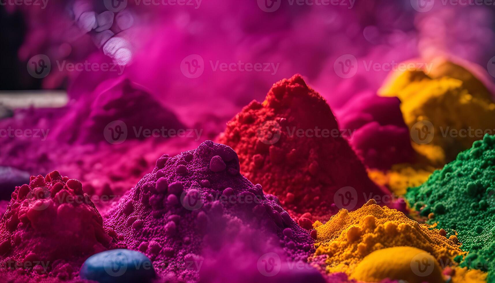 Vibrant Colors of Holi Festival photo