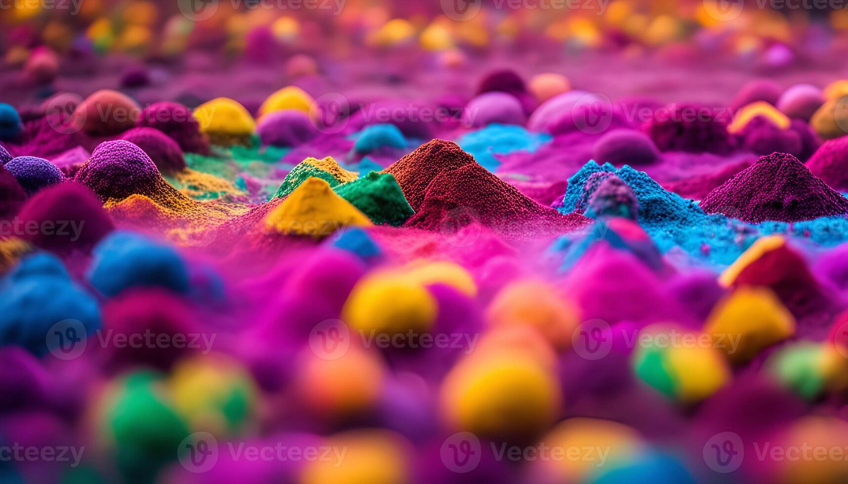 Vibrant Colors of Holi Festival photo