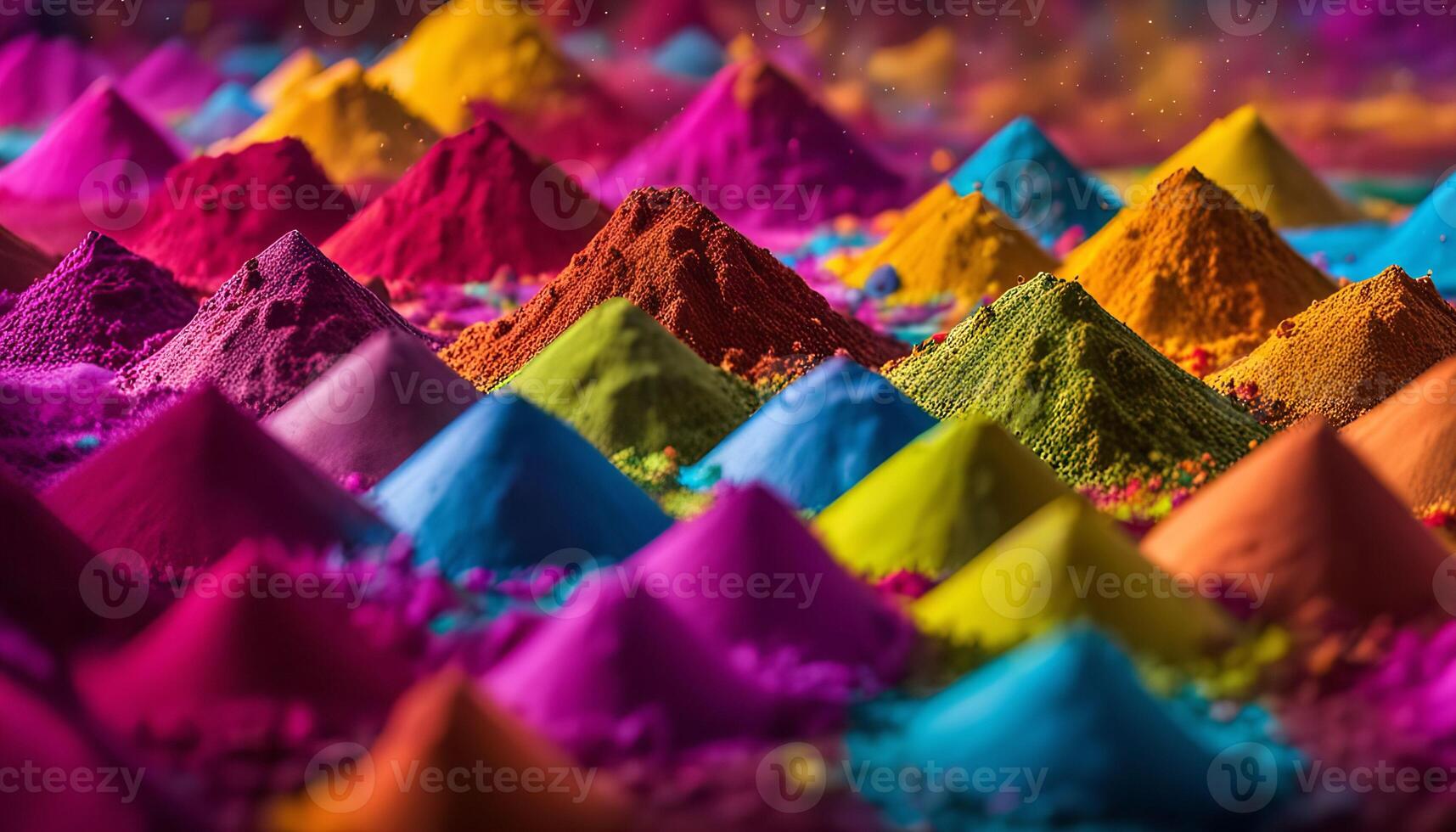 Vibrant Colors A Colorful Display of Powdered Pigments photo