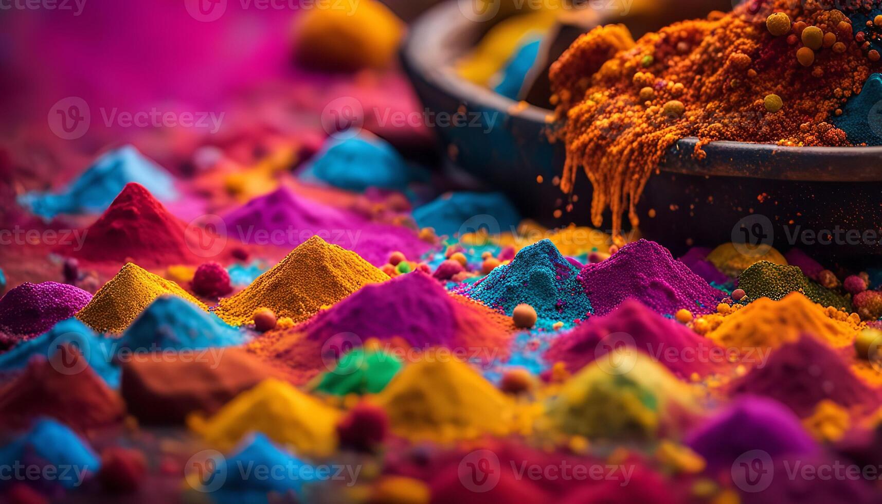 Vibrant Holi Colors photo