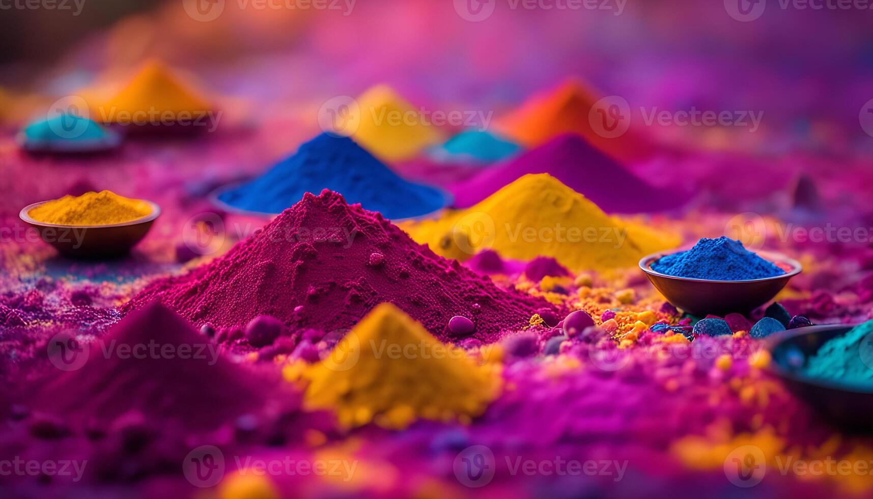 Colorful Powder Holi Festival photo