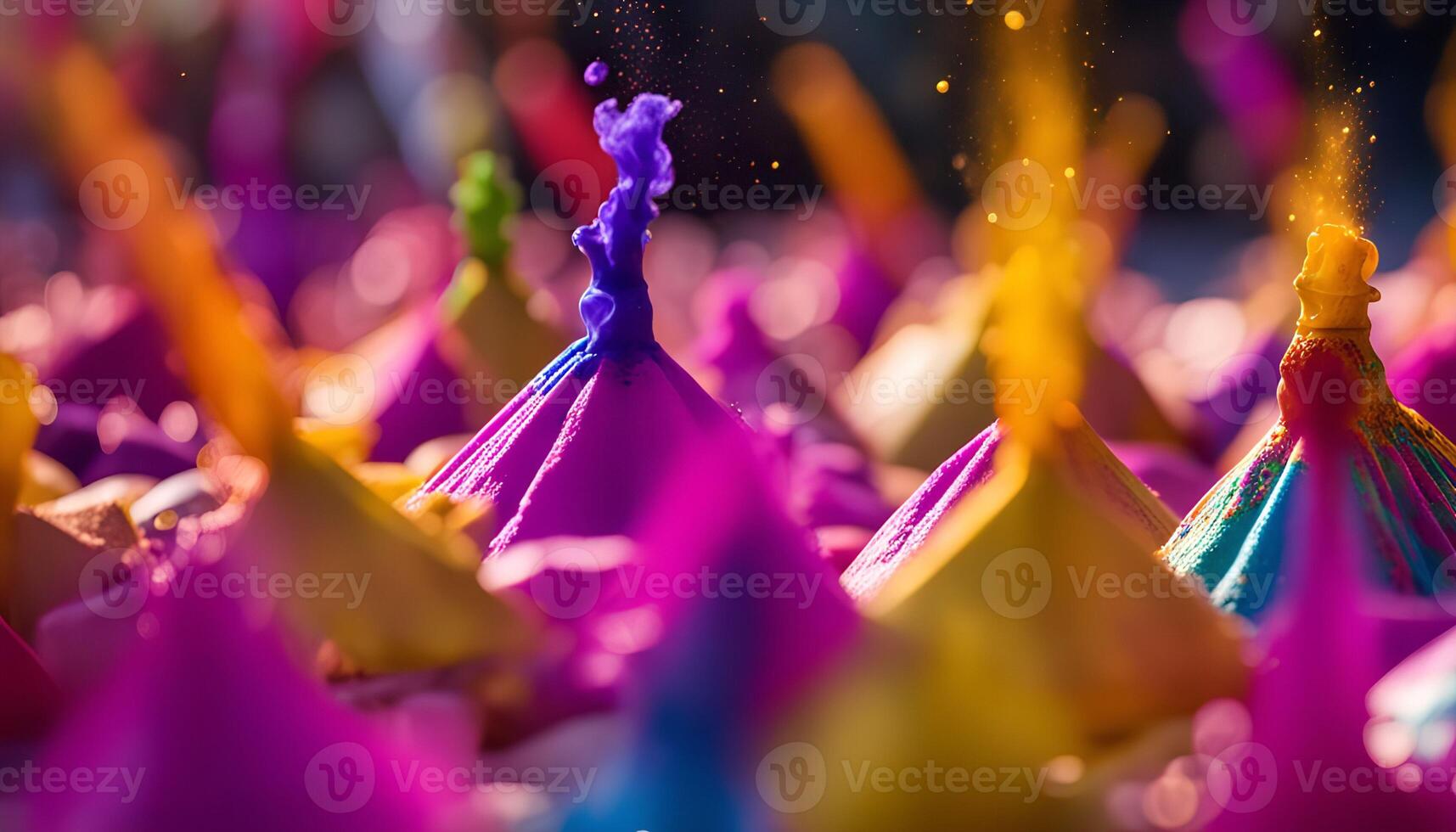 Colorful Holi Festival Powder photo