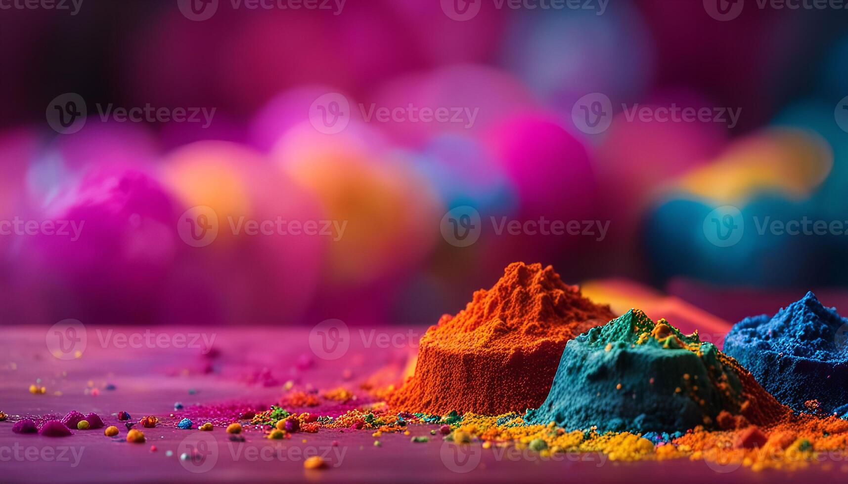 Colorful Powder on a Surface photo