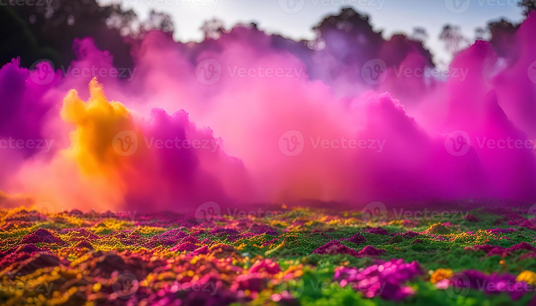 Vibrant Holi Festival Celebration photo