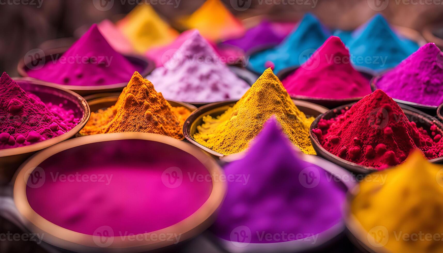 Vibrant Colors of Holi Festival photo