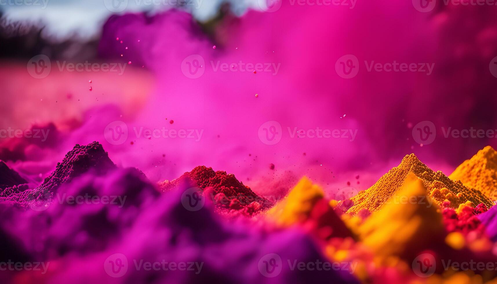 Colorful Powder Explosion photo