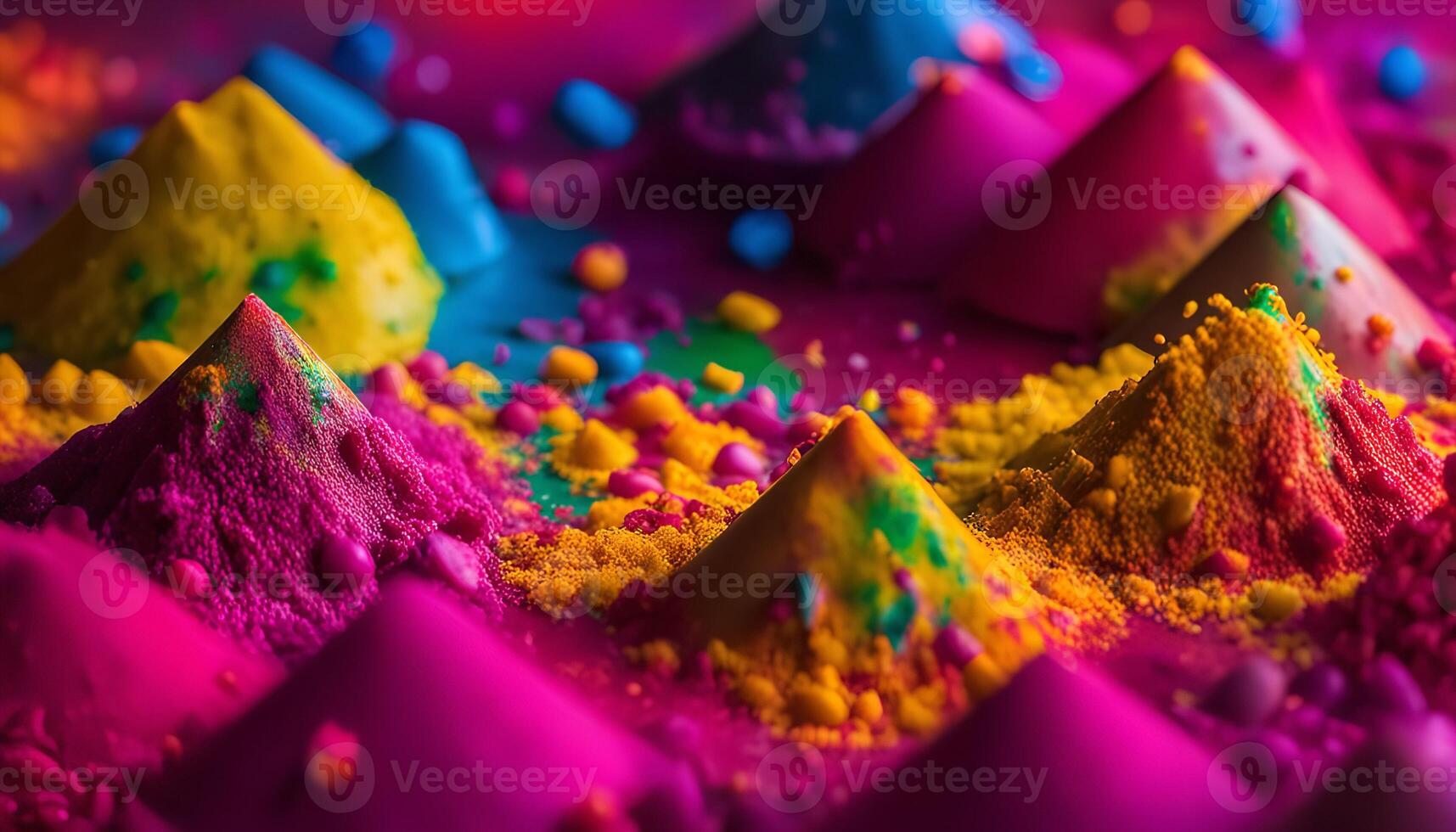 Colorful Powder Abstract Art photo
