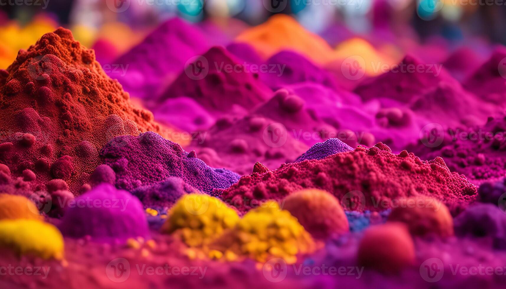 Vibrant Colors of Holi Festival photo