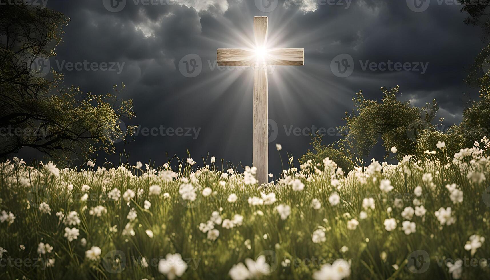 Cross in the Meadow photo