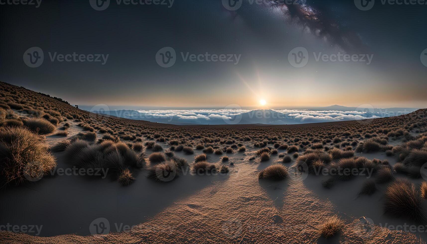 Sunrise over a Sea of Clouds photo