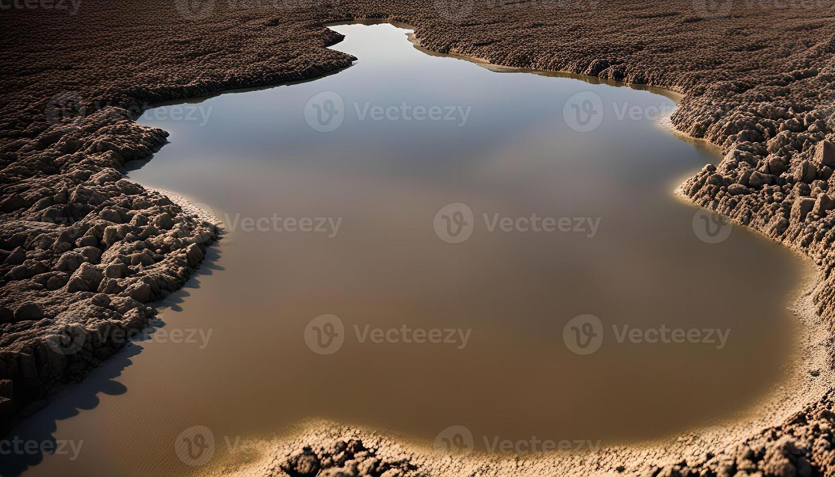 A Small Pond in a Dry Landscape photo