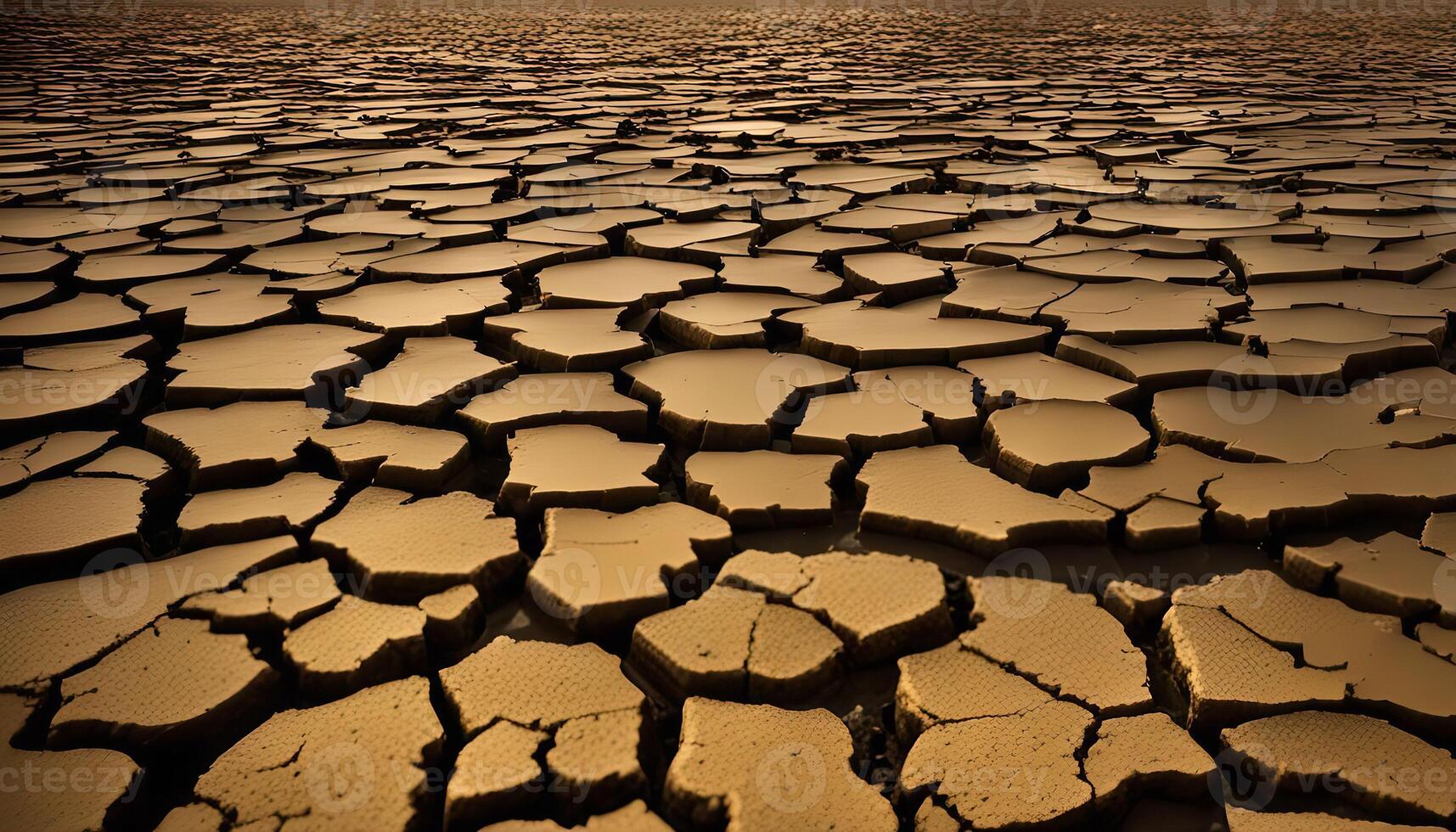Cracked Earth, Arid Landscape photo