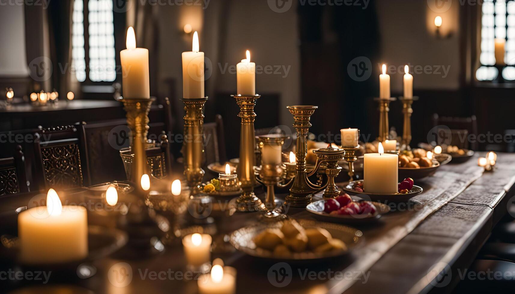 Candlelit Table Setting photo