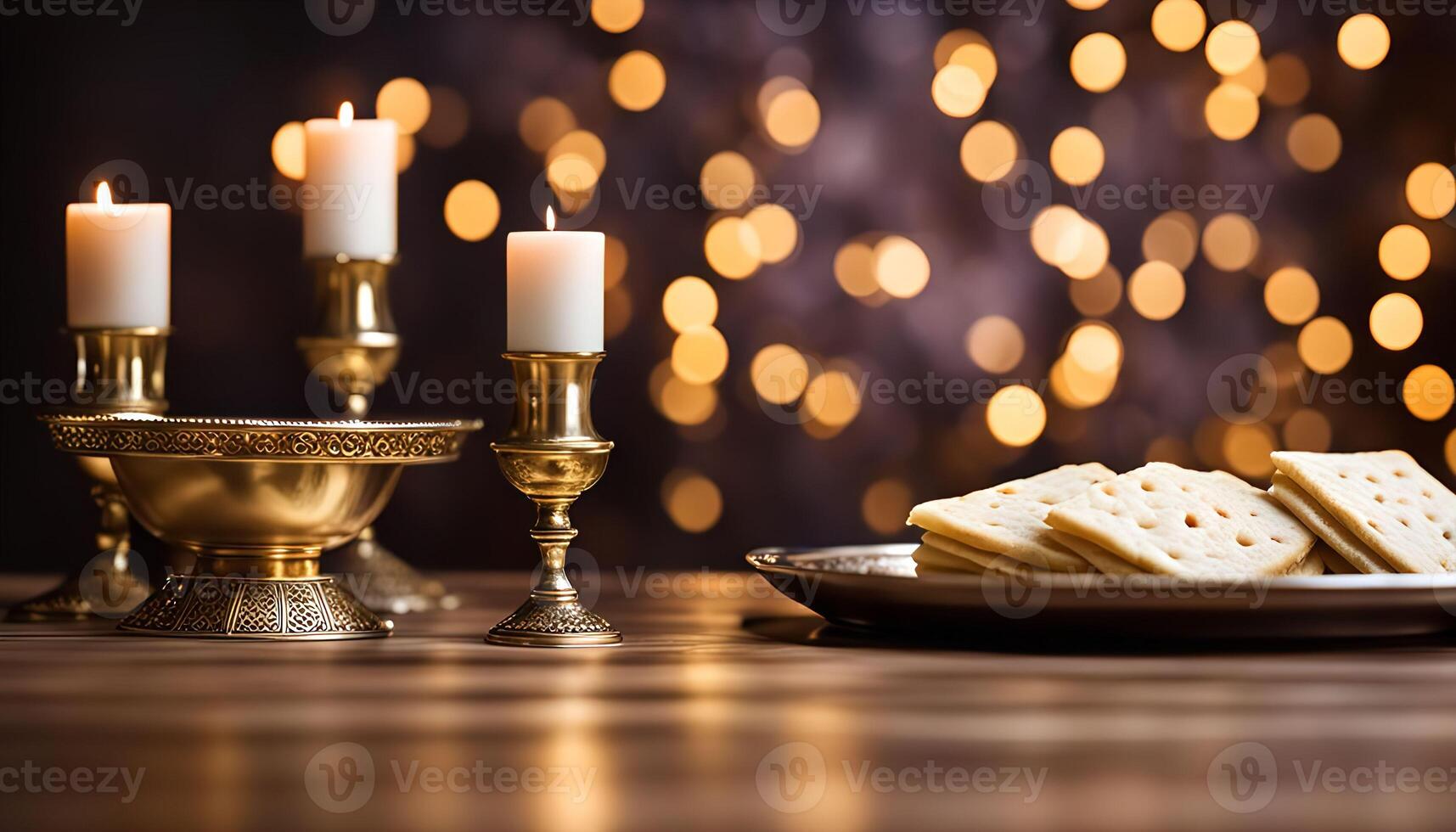 Candles and Bread photo
