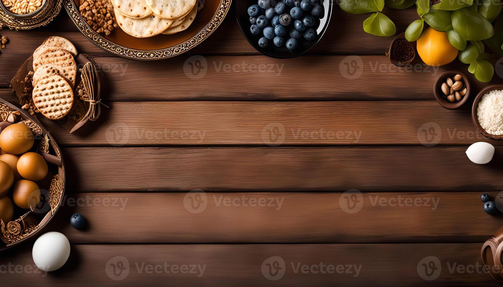 Flat Lay Food Photography with a Rustic Background photo