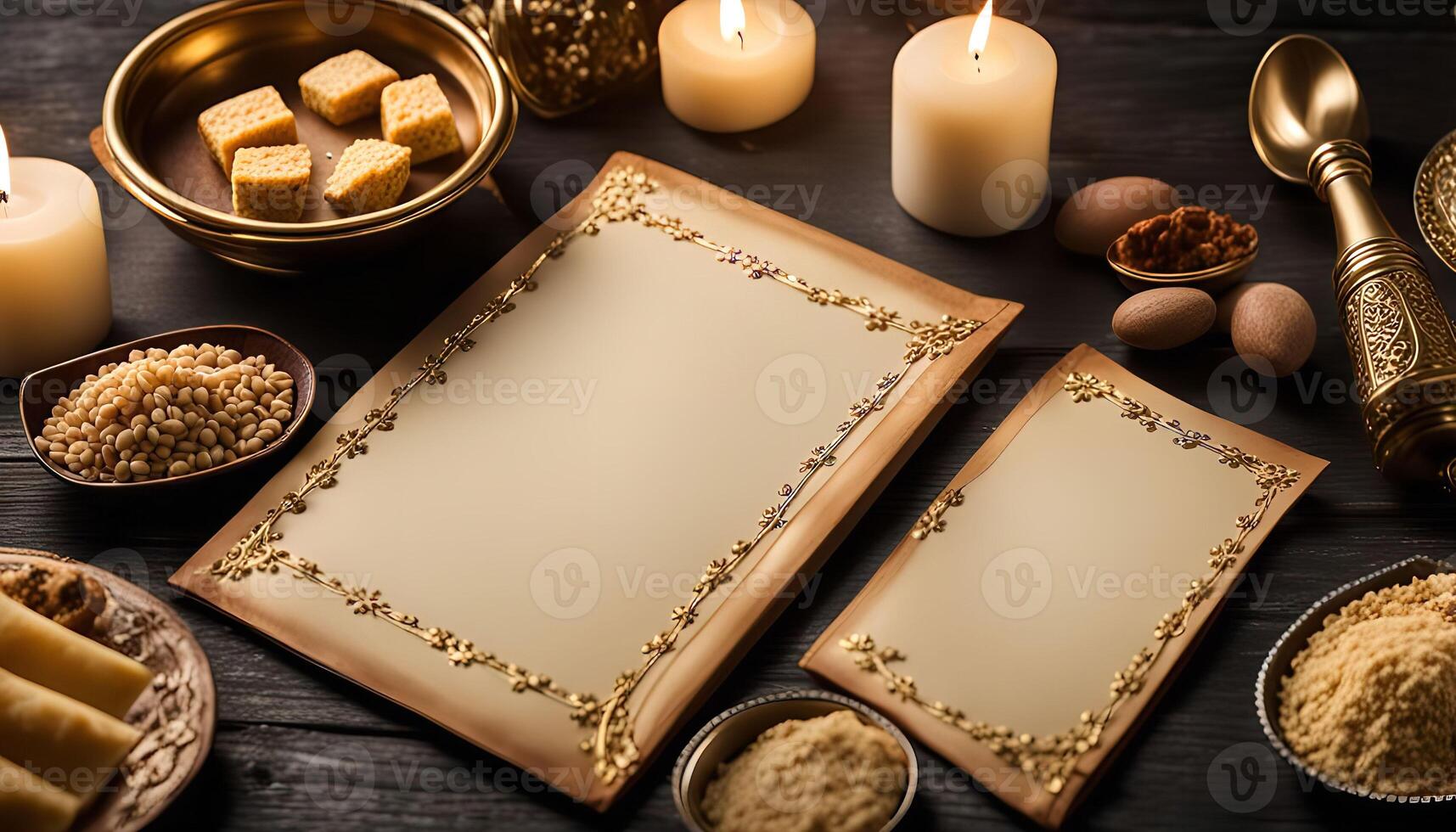 Golden Envelopes and Decorated Tabletop photo