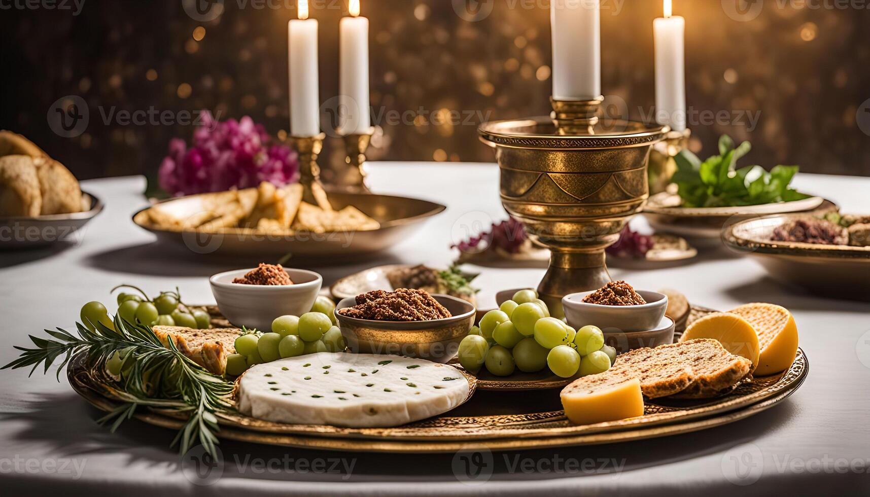 Elegant Festive Cheese Plate photo