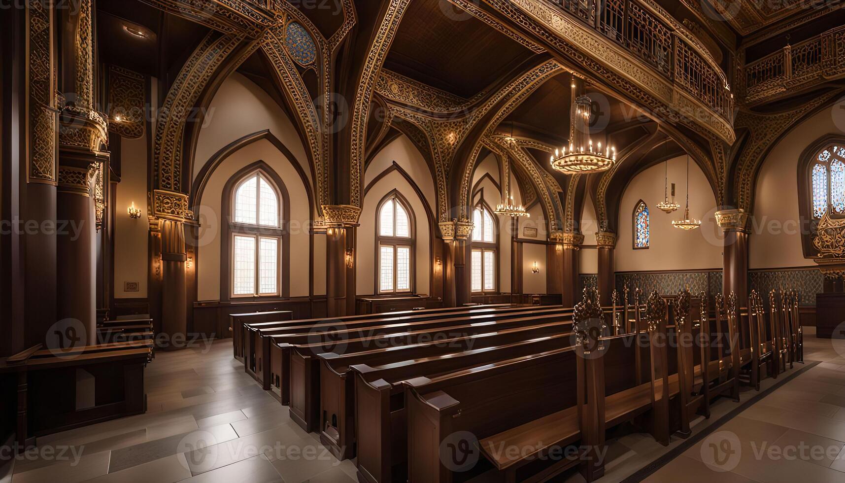 Ornate Interior of a Church photo