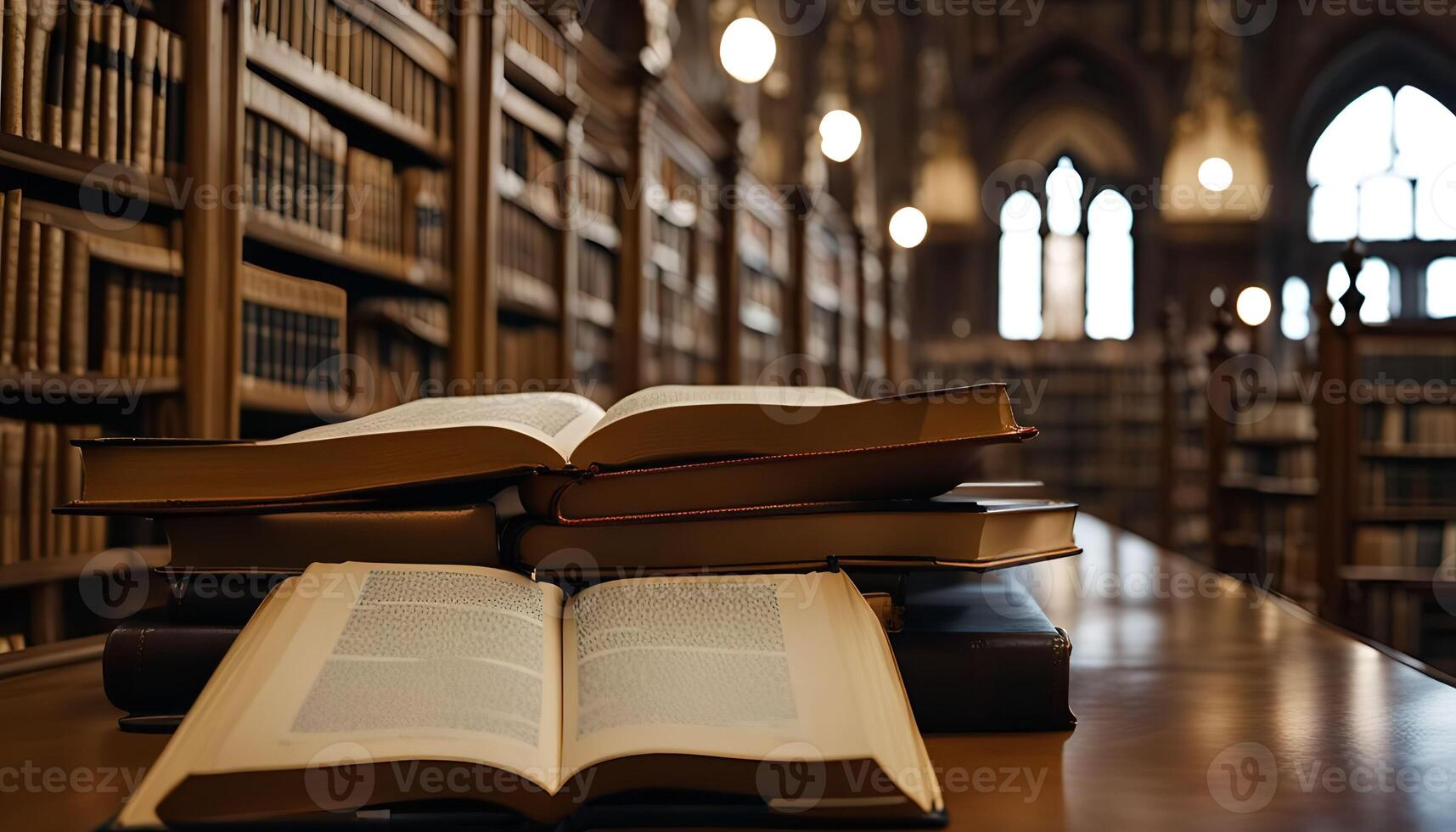 Books in a Library photo