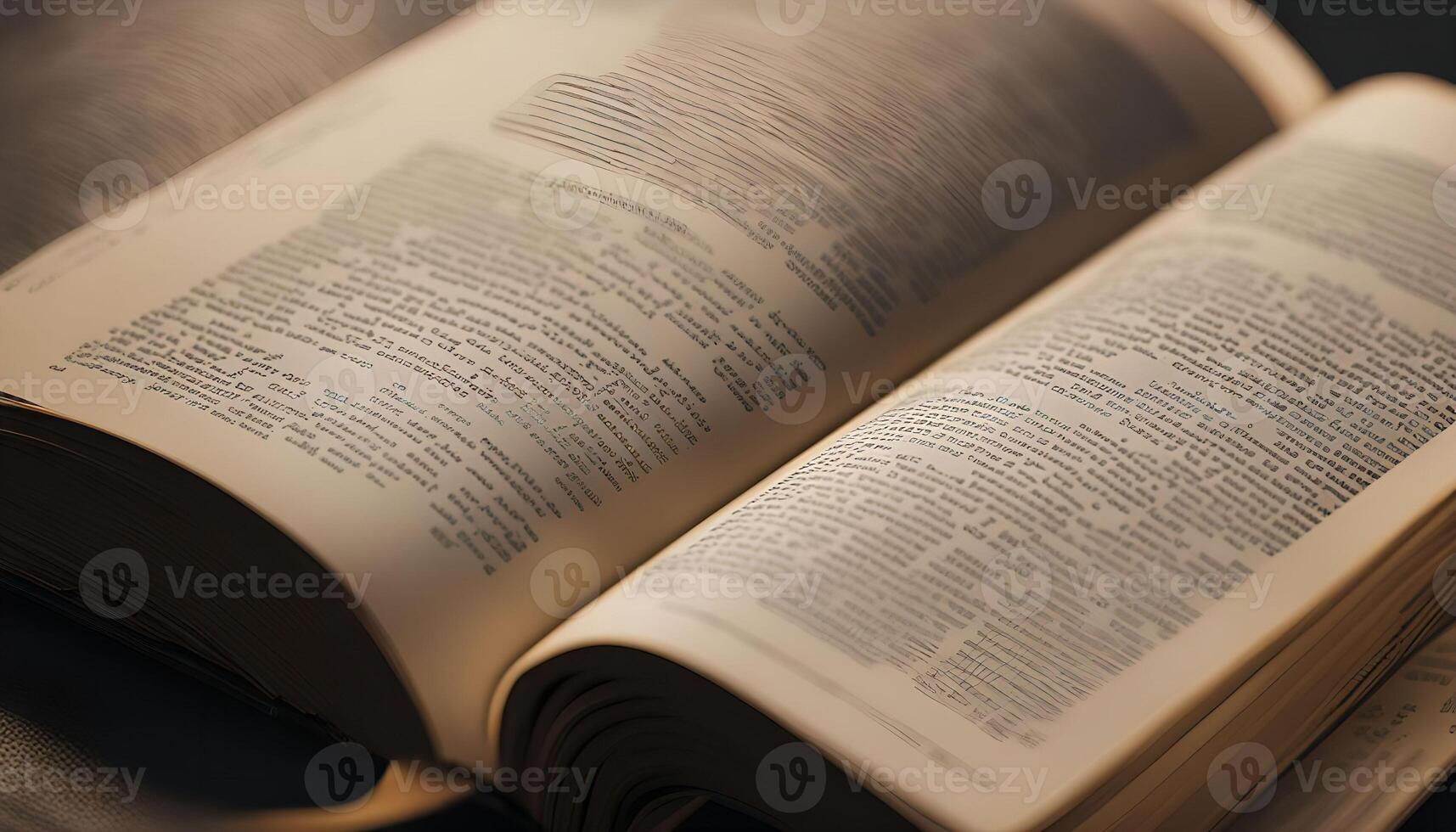 Open Book with Text photo